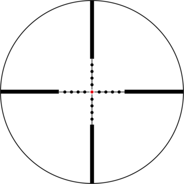 Absehen-1-6x24 Reticle For FAL32-0020`30`40`50 MilDot